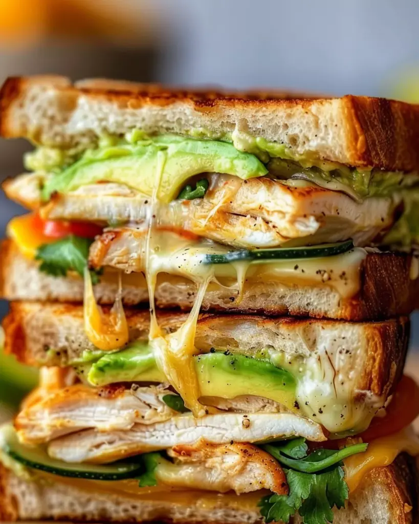Chicken Avocado Melt Sandwich 1 2 1 2