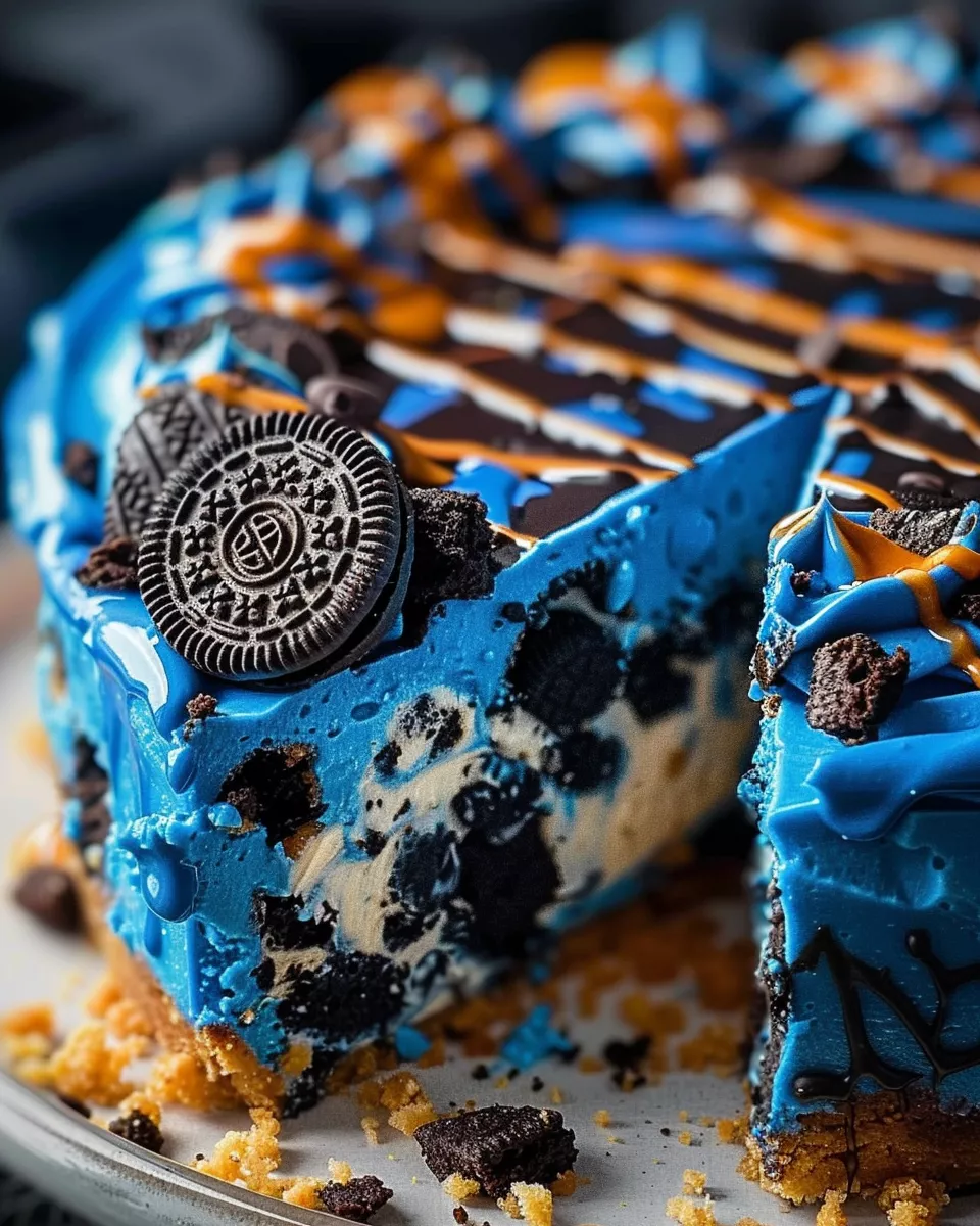 Cookie Monster Cheesecake