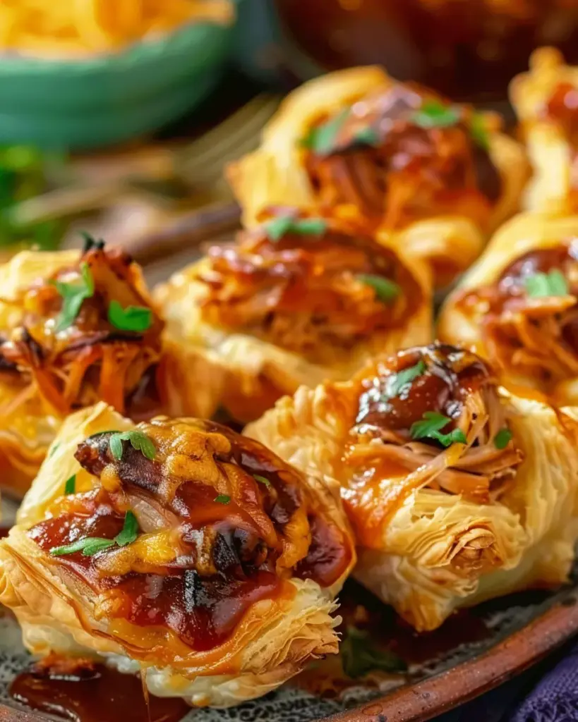 Pulled Pork Pastry Puffs