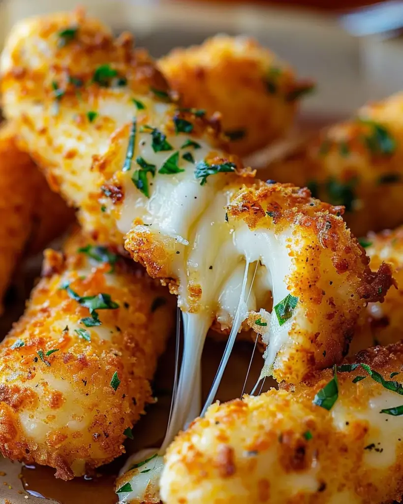crispy homemade mozarella