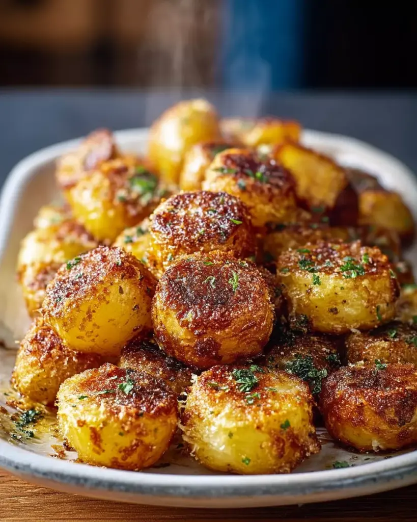 Crispy Parmesan Crusted Baby Potatoes: The Perfect Side Dish