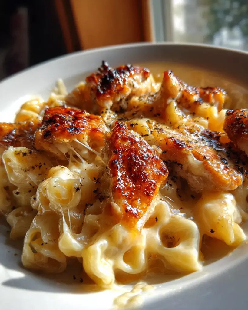Creamy Honey Pepper Chicken Mac and Cheese – Sweet, Spicy & Cheesy!