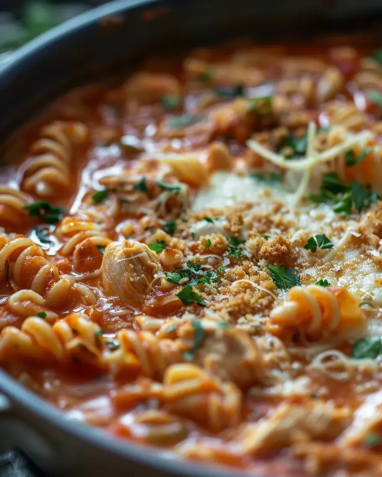 Crockpot Chicken Parmesan Soup