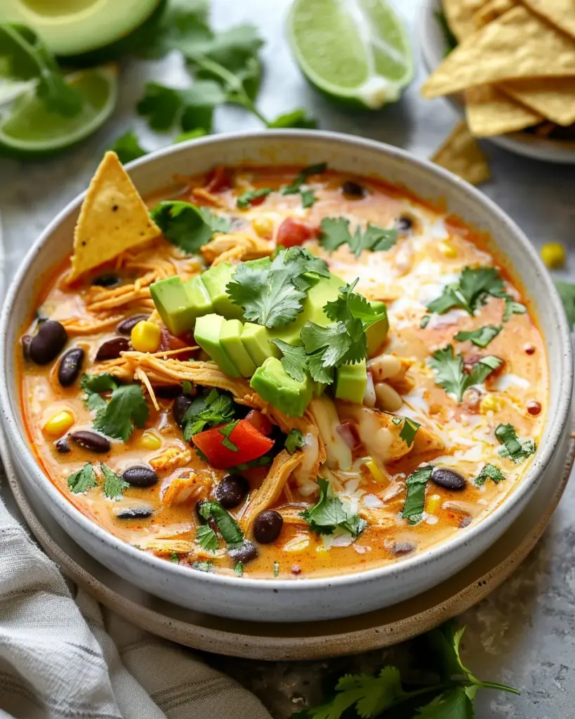 Creamy Chicken Enchilada Soup