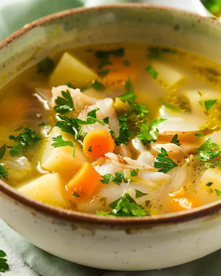 Creamy Vegetable Fish Soup