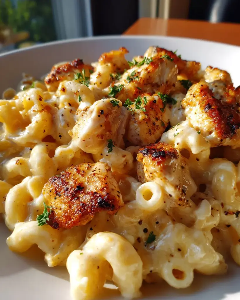 Creamy Honey Pepper Chicken Mac and Cheese – Sweet, Spicy & Cheesy! 1 B 1 2