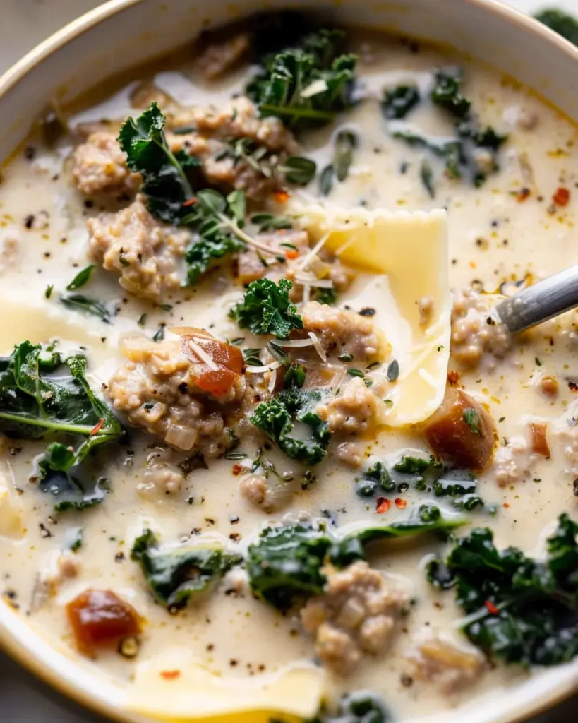 Creamy White Lasagna Soup 2 B 1 34
