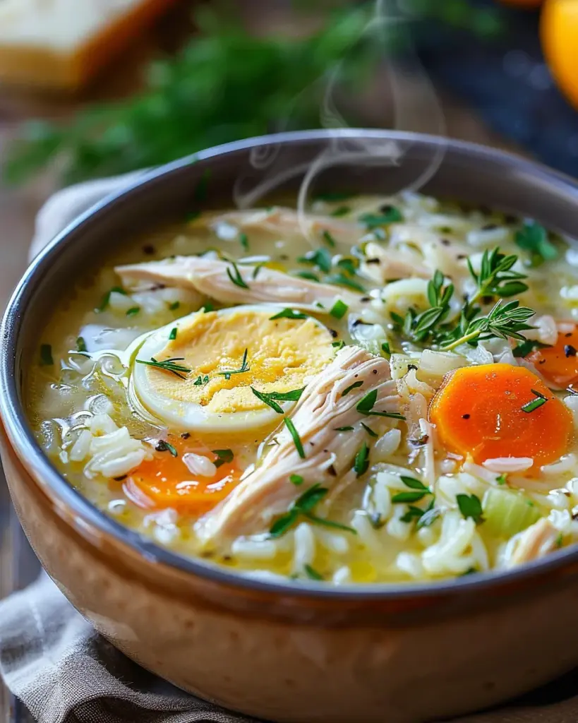 greek lemon chicken soup