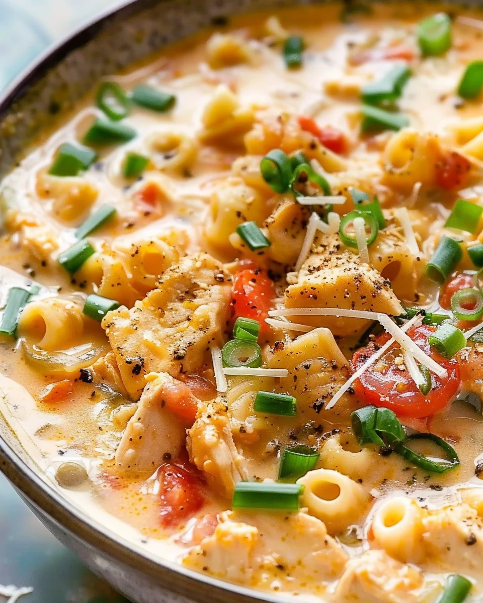 Creamy Cajun Chicken Pasta Soup