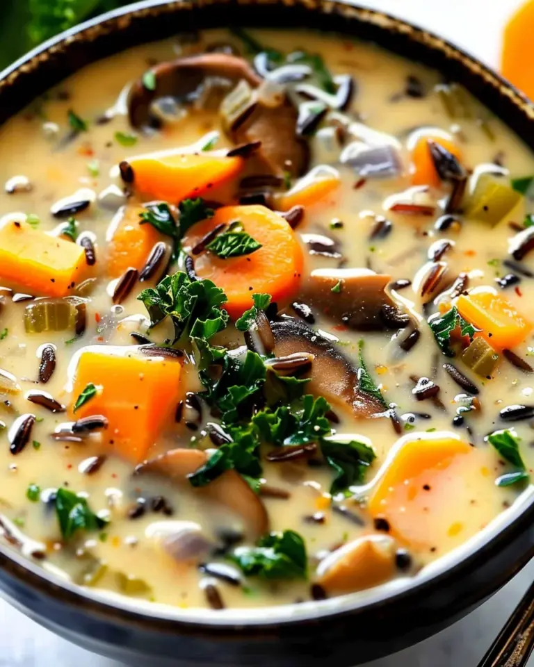 Cozy Autumn Wild Rice Soup
