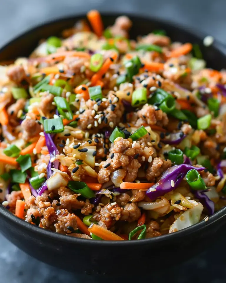 Egg Roll in a Bowl (One-Skillet, Keto)