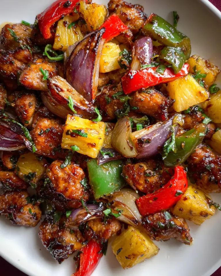 Hawaiian Chicken Sheet Pan Dinner