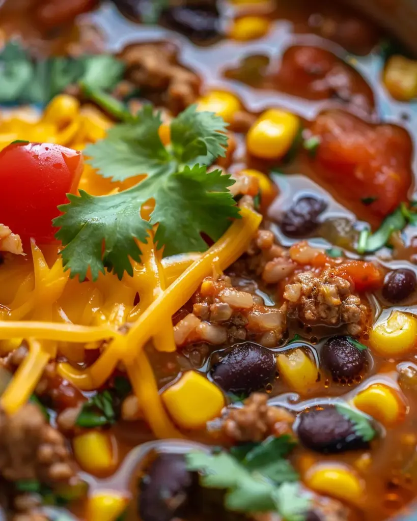 Crockpot Taco Rice Soup Recipe 1 b 1 22