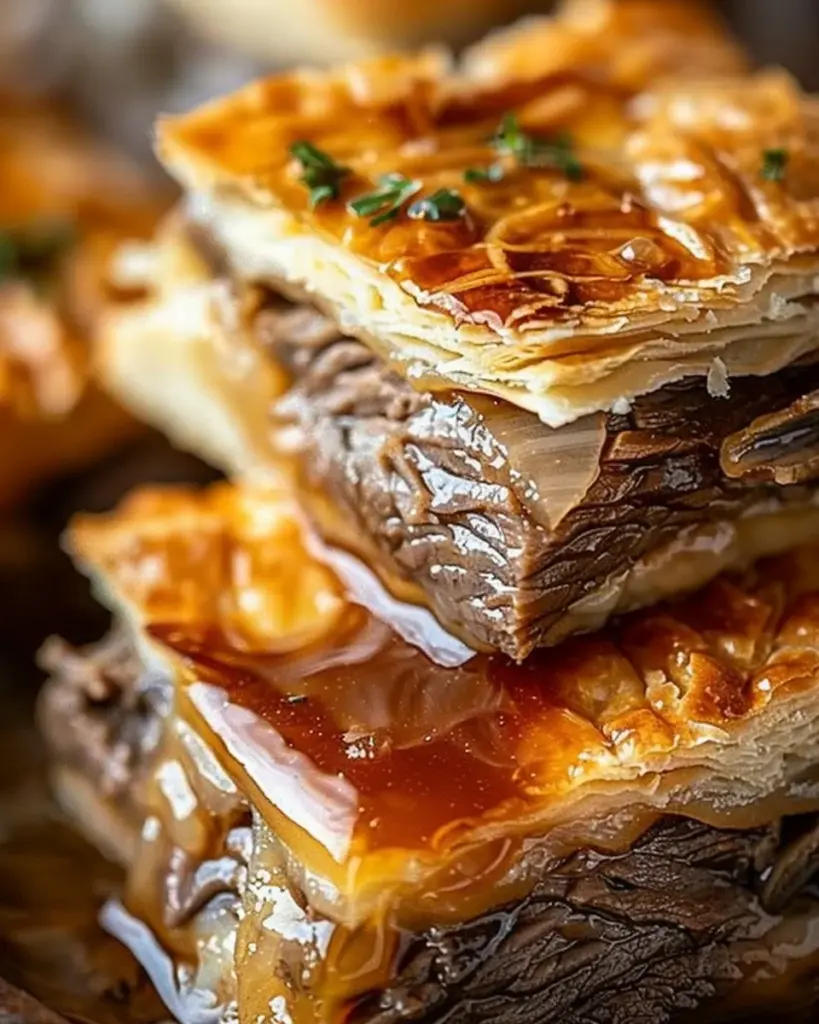 French Dip Squares : perfect party apetizer