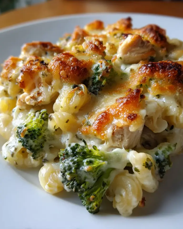 Chicken And Broccoli Alfredo Bake