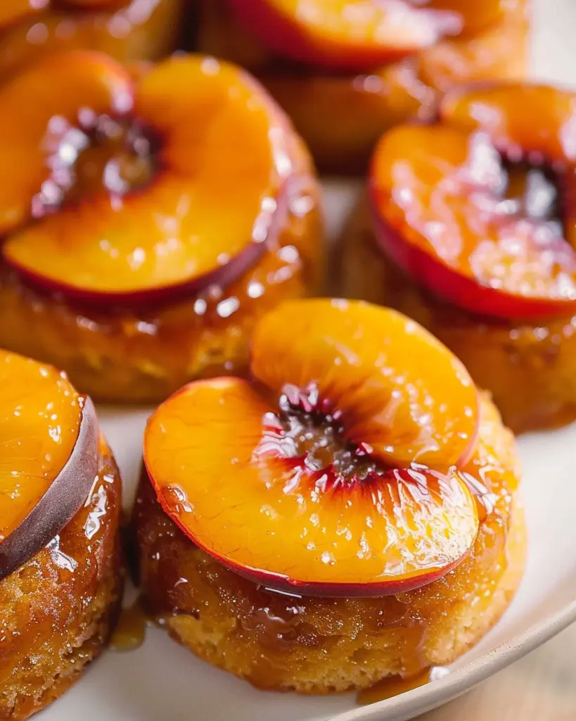 Peach Upside Down Mini Cakes
