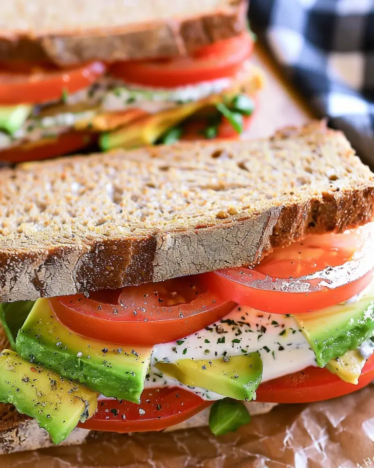 Tomato Avocado Sandwich