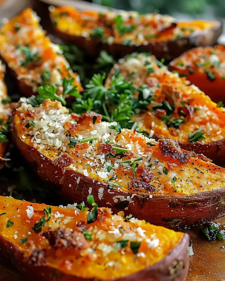 Garlic Parmesan Sweet Potato Wedges: A Delicious and Healthy Snack