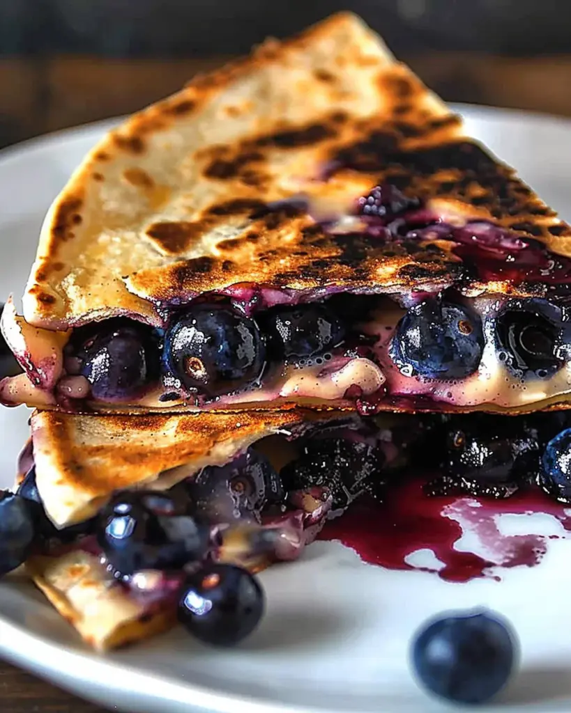 Blueberry Breakfast Quesadilla