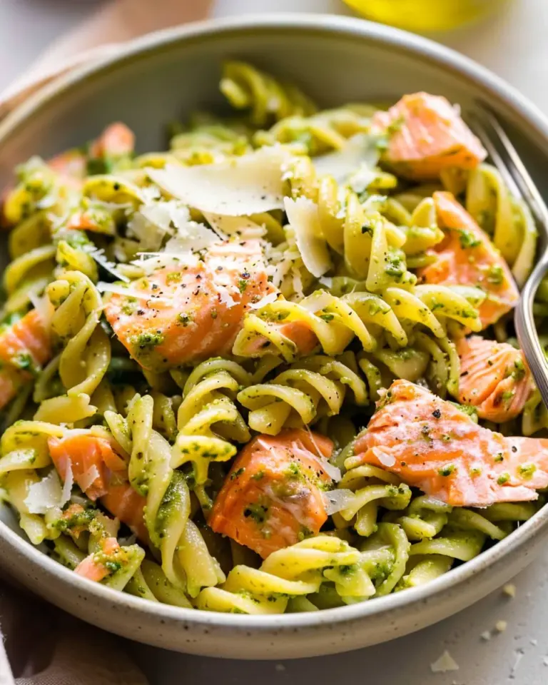 Salmon Pesto Pasta