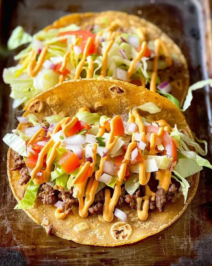 Smashed Cheeseburger Tacos