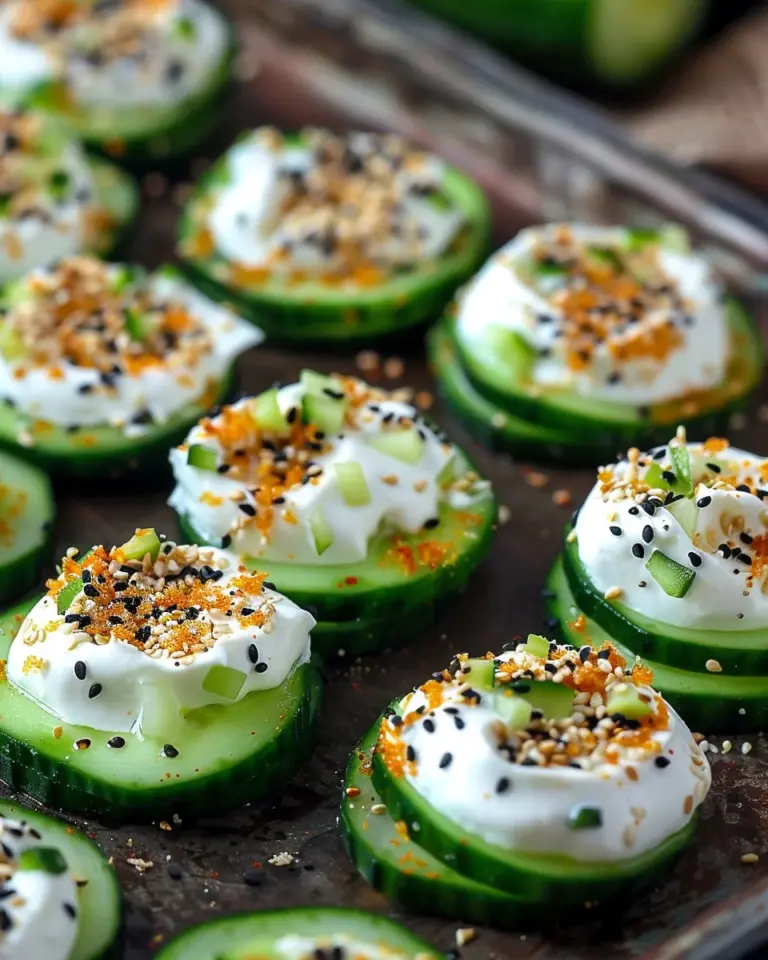 Everything Bagel Cucumber Bites