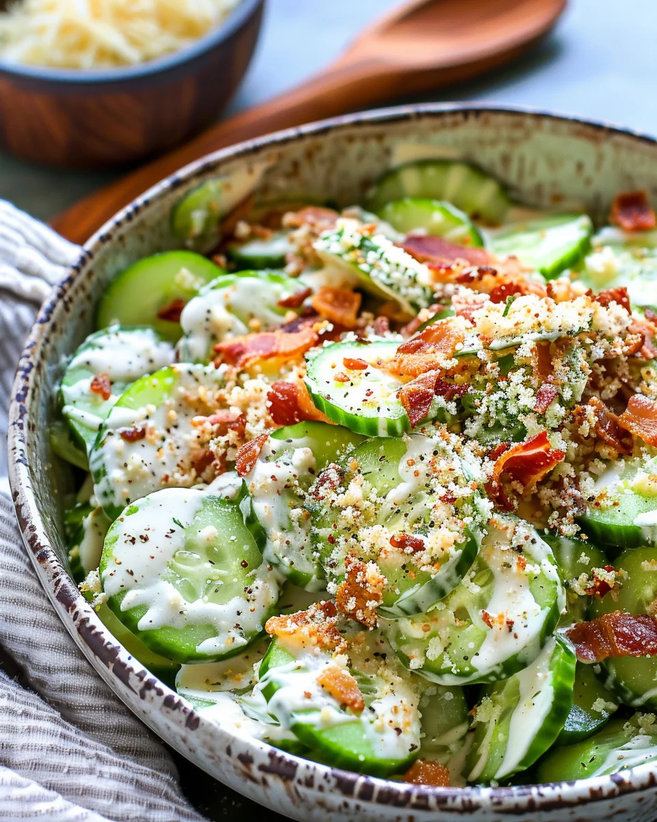 Cucumber Caesar Salad