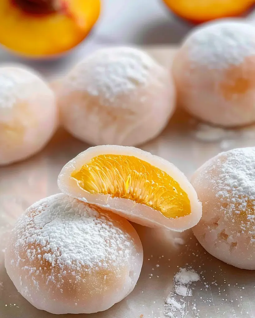 Whole Peach Mochi Recipe (Soft & Chewy) 5 4 1 6