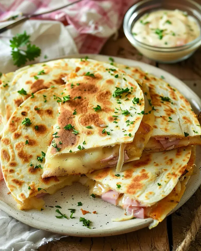 Chicken Cordon Bleu Quesadillas