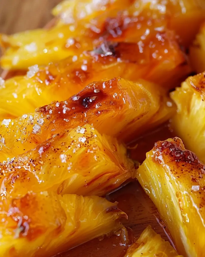 Roasted Pineapple with Honey Cinnamon Glaze – An Easy Dessert!
