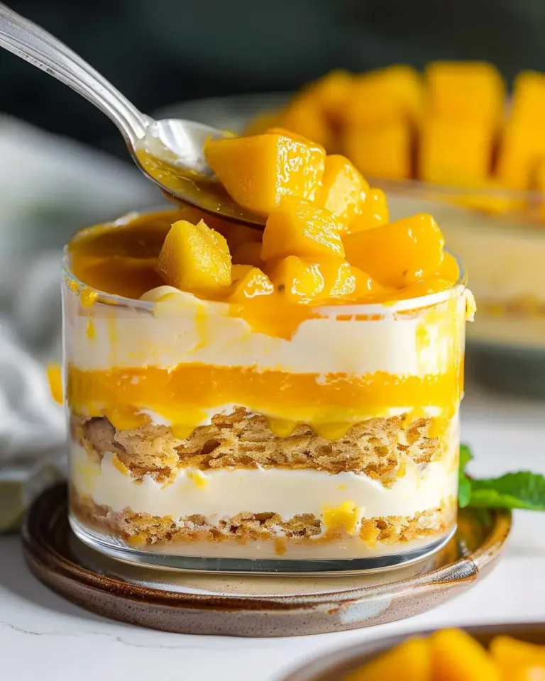 Mango Tiramisu (eggless, dairy-free)
