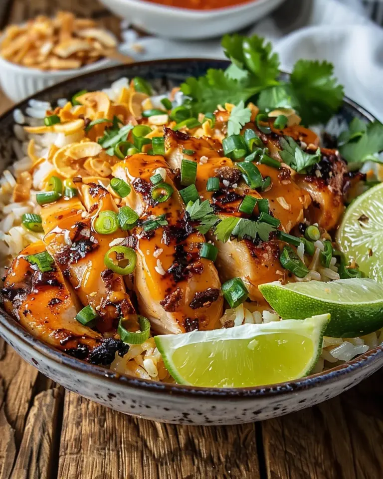 Spicy Maple Chicken and Coconut Rice