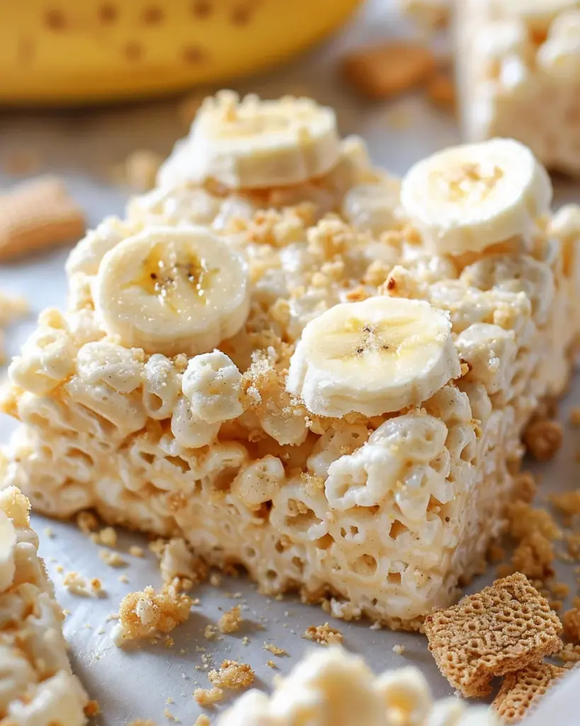 Banana Pudding Rice Krispie Treats