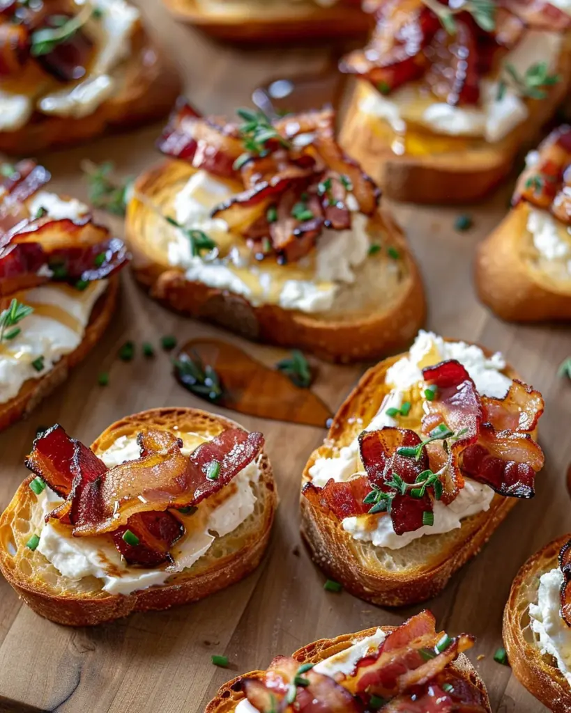 Million Dollar Bacon Crostini