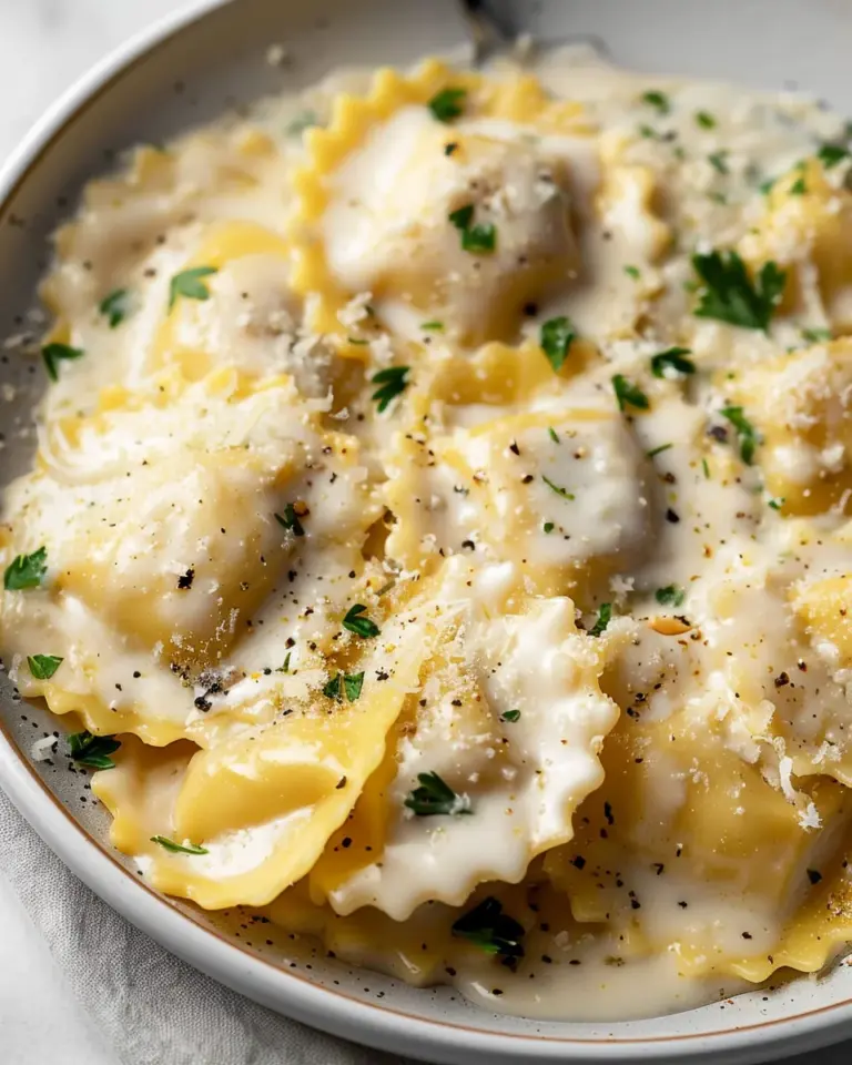 White Wine Cream Sauce for Ravioli