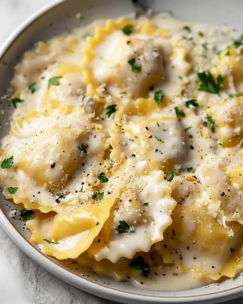 White Wine Cream Sauce for Ravioli