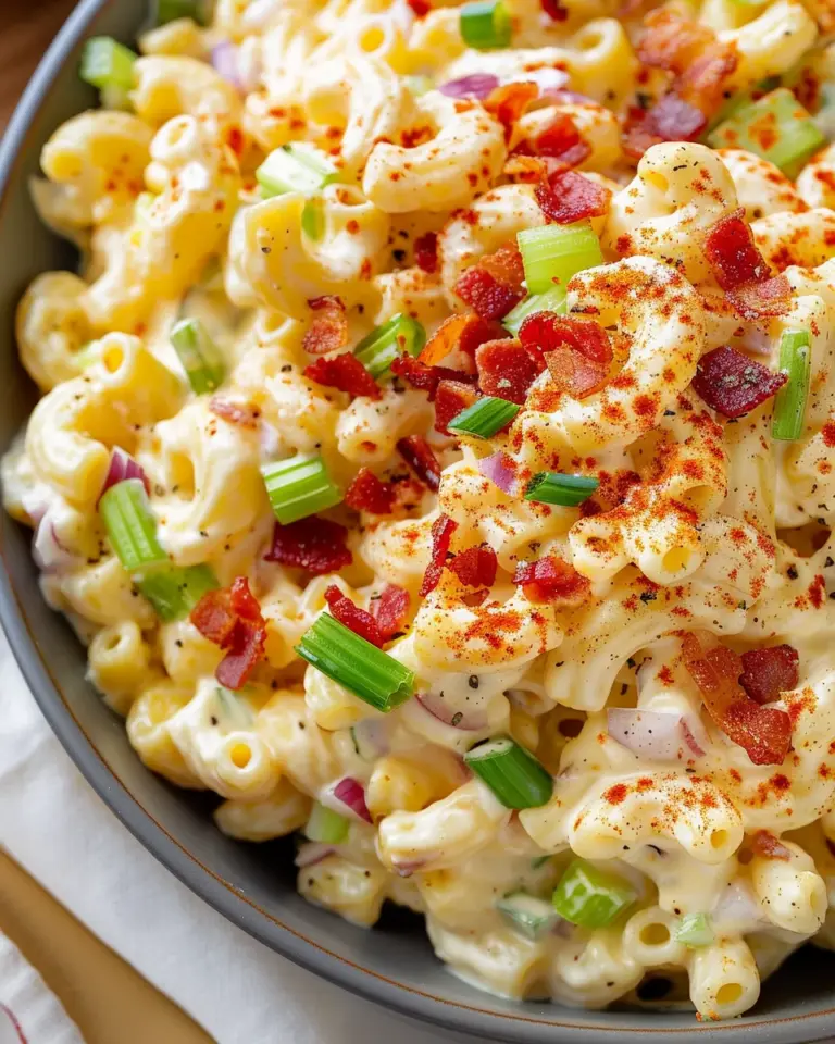 Creamy Deviled Egg Pasta Salad