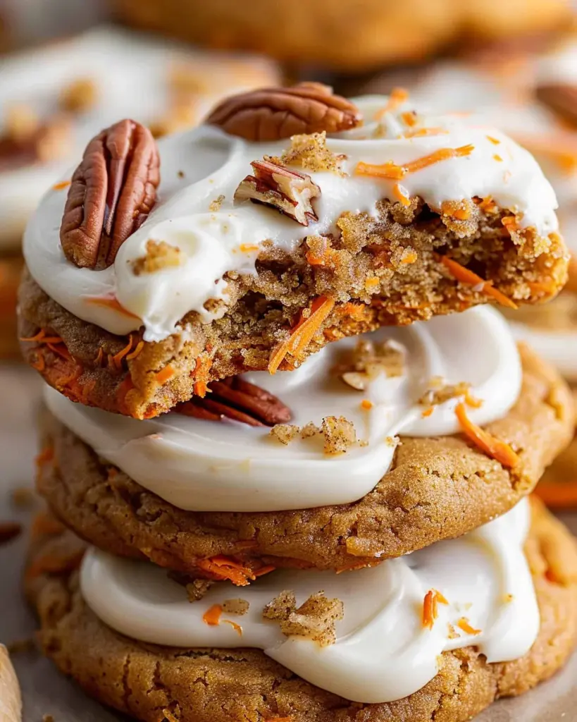 Spiced Crumbl Carrot Cake Cookies Copycat Recipe