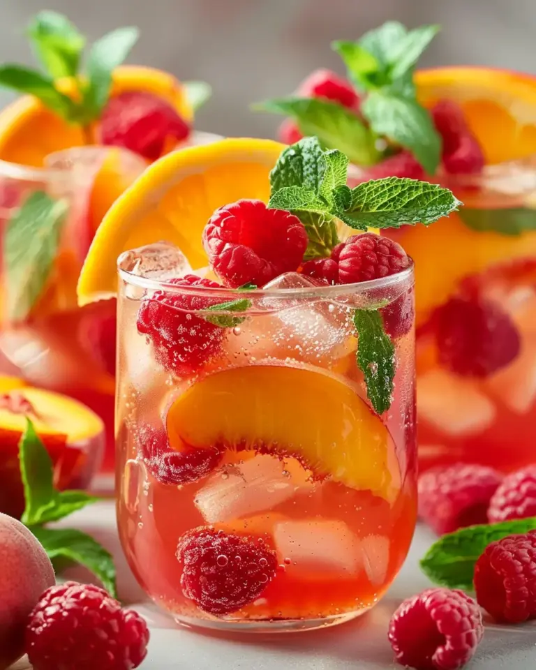 Raspberry Peach Lemonade
