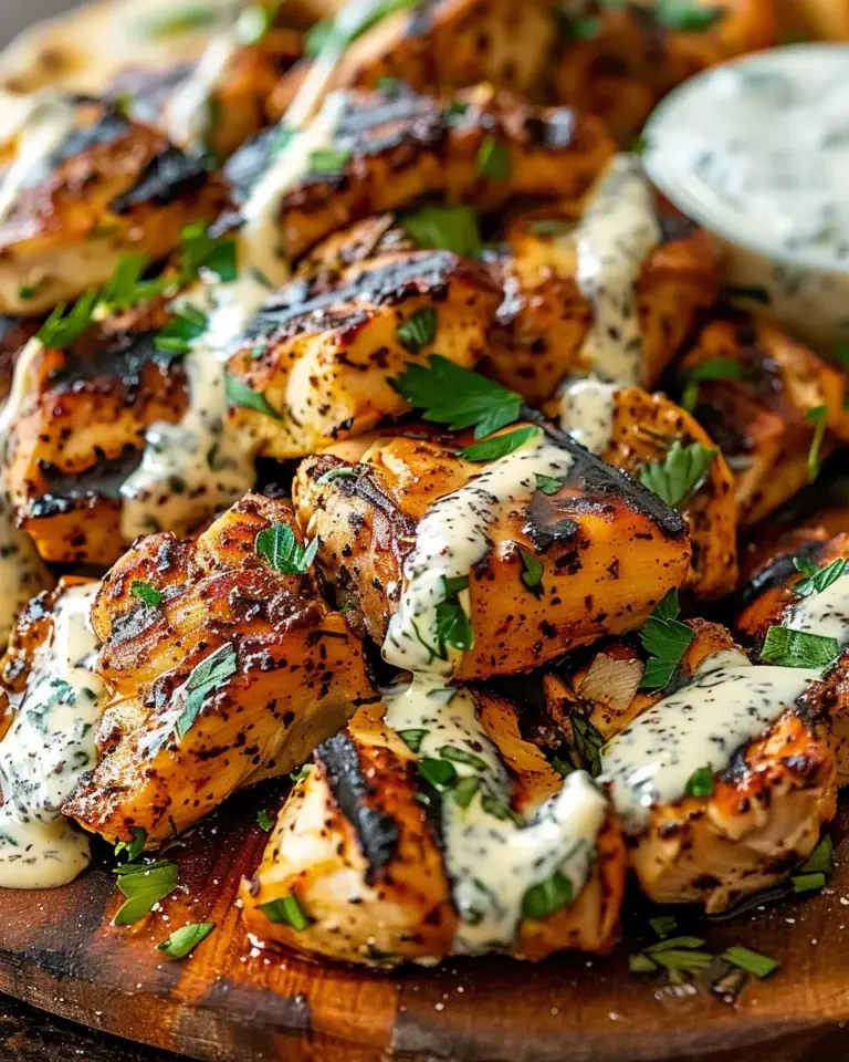 Delicious and Juicy Chicken Shawarma with Garlic Sauce Recipe