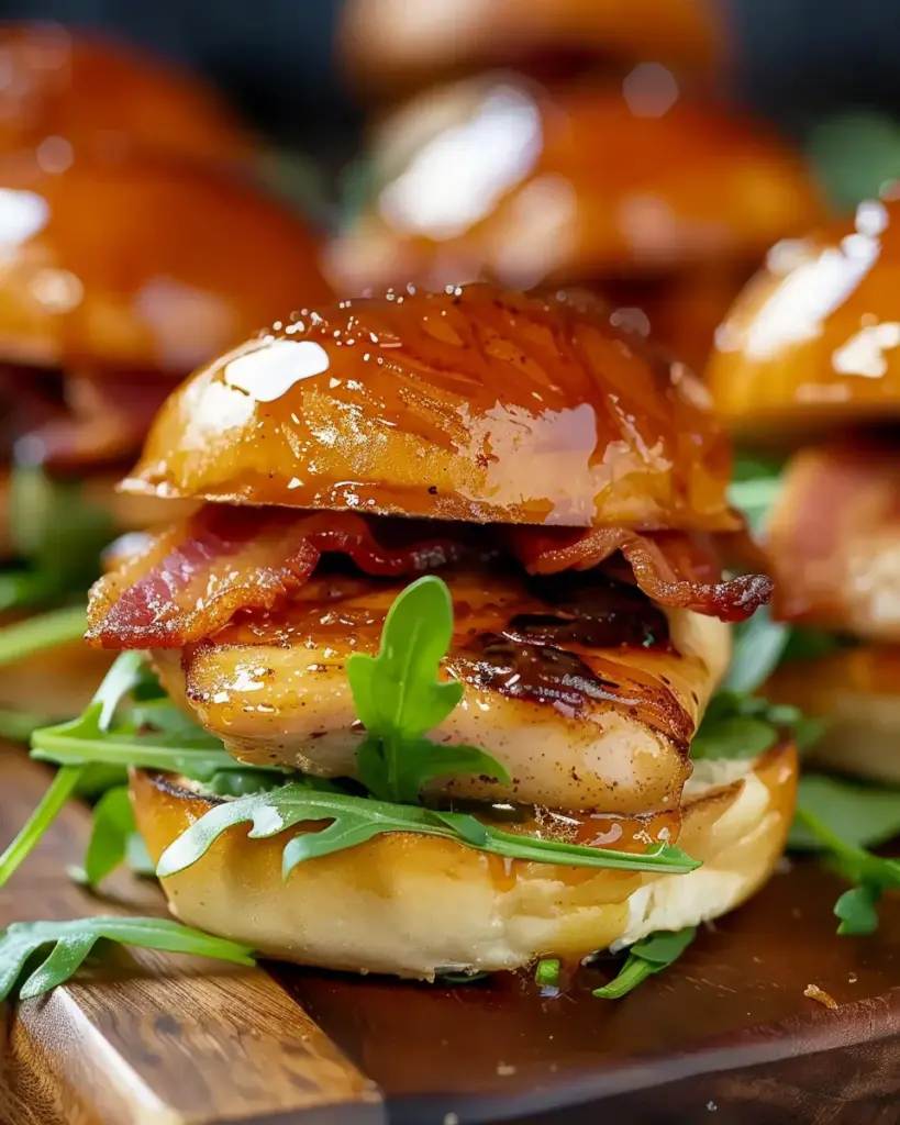 Maple Chicken & Bacon Sliders