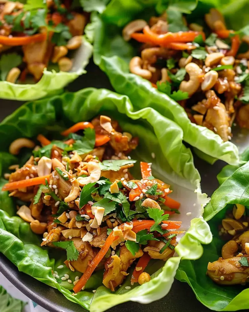 Thai Chicken Lettuce Wraps 5 6 1 41