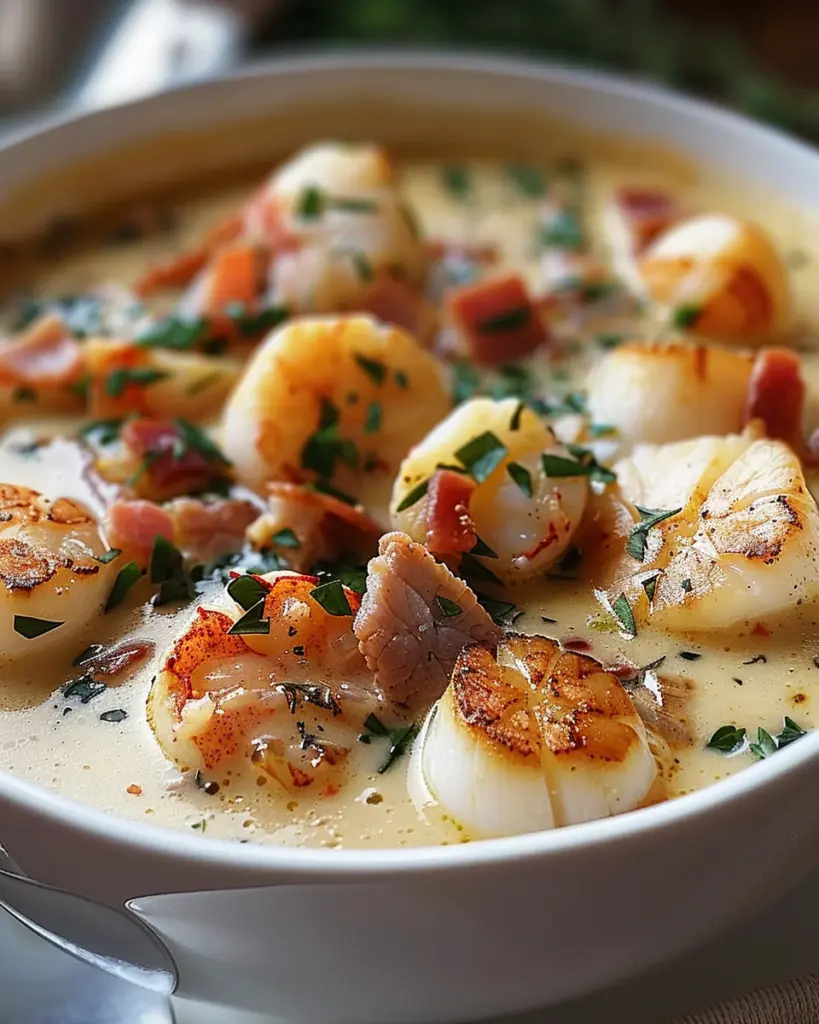 Creamy Lobster Scallop Chowder for Cozy Nights In