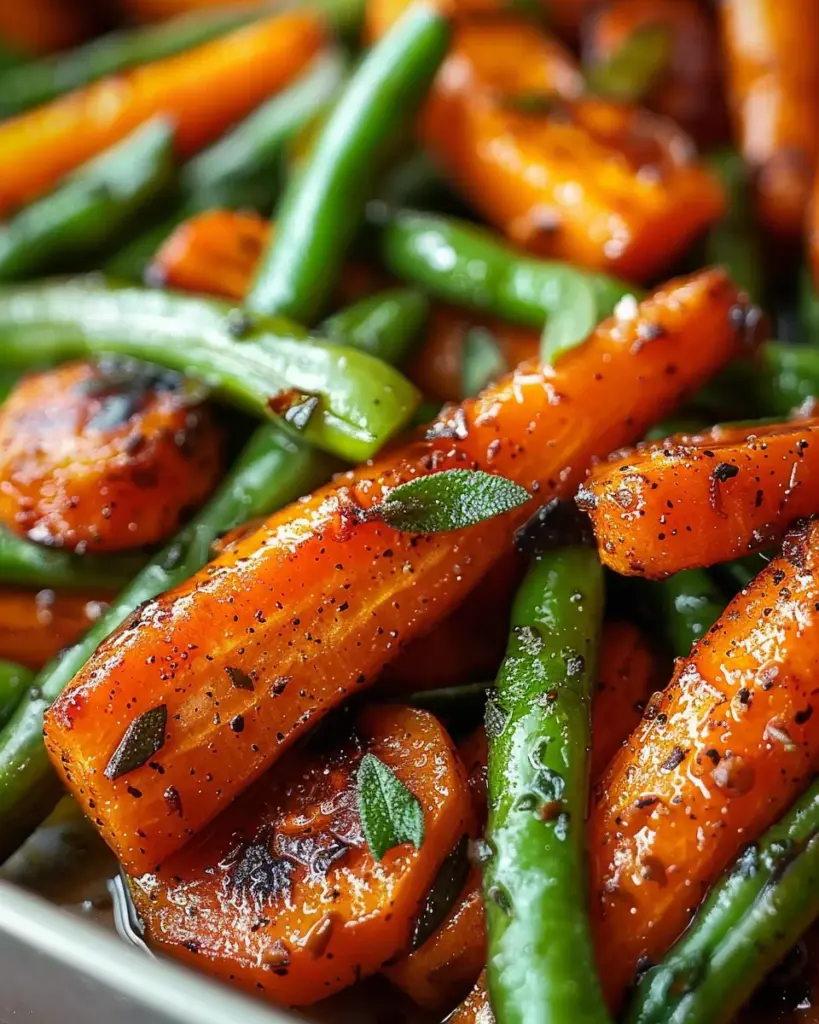 Roasted Carrots Green Beans