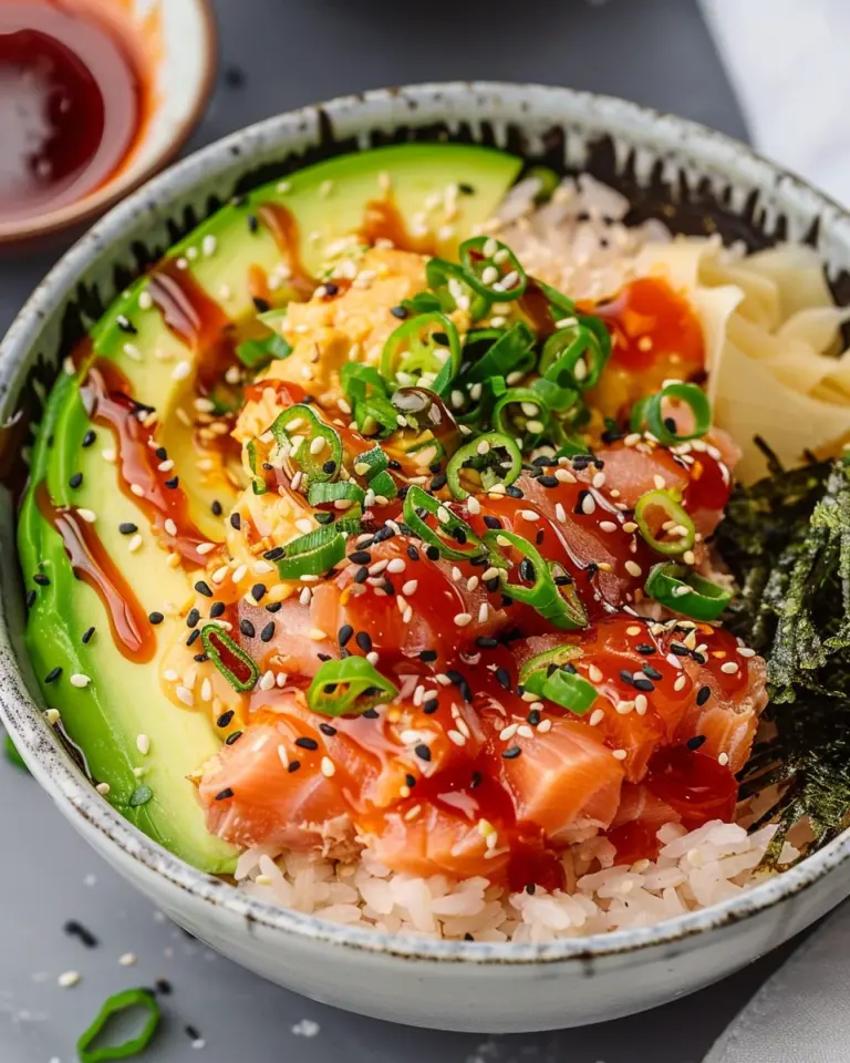 Canned Tuna Sushi Bowl