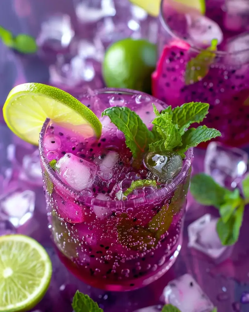 Dragon Fruit Juice Mojito Recipe