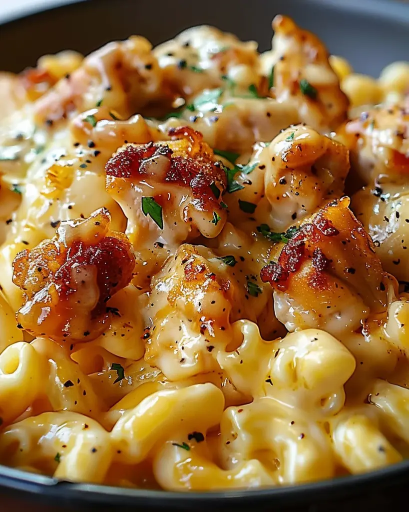 Honey Pepper Chicken Mac and Cheese