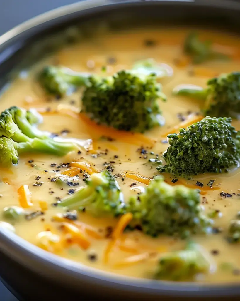 Crock Pot Broccoli Cheese Soup