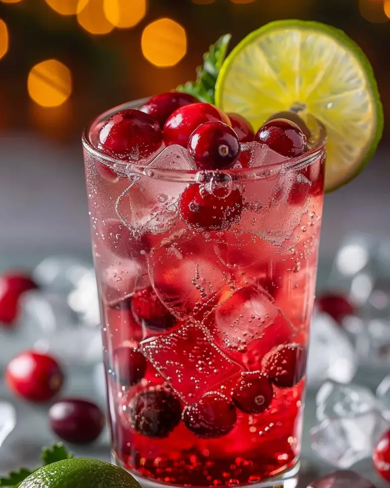 Vanilla Cranberry Crush Mocktail Recipe