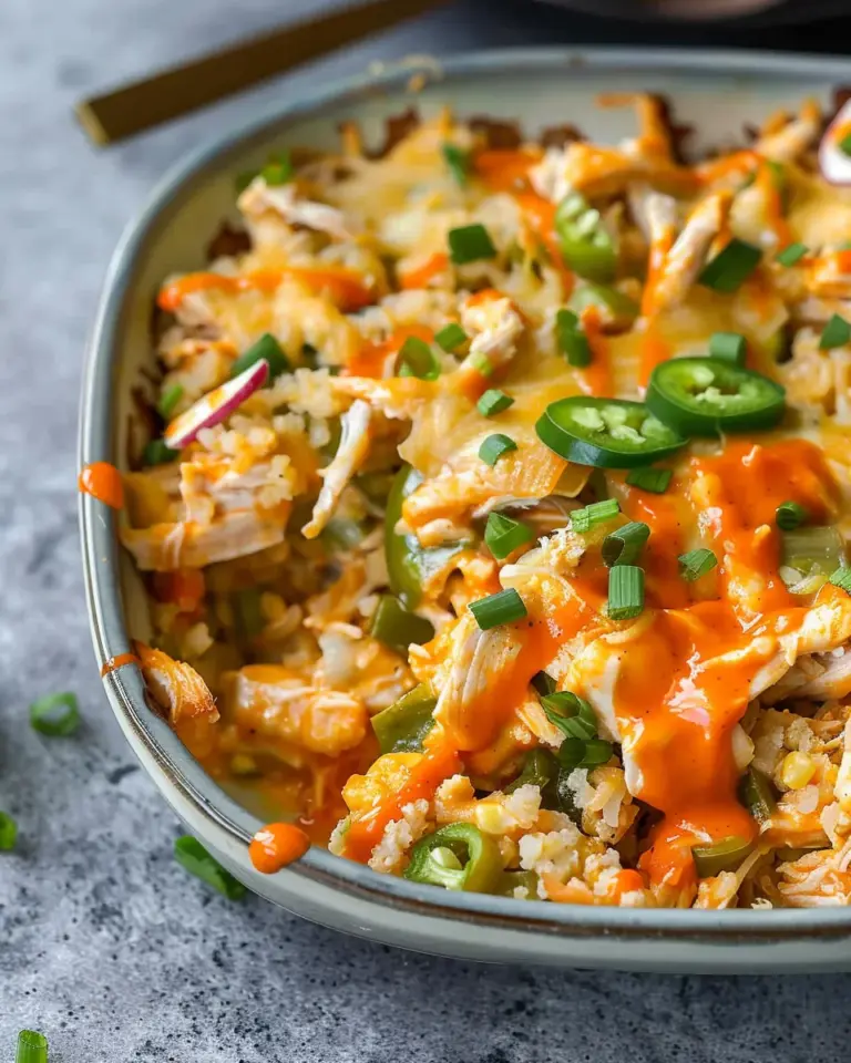 Jalapeño Buffalo Chicken Casserole: Whole30, Keto, Paleo, GF